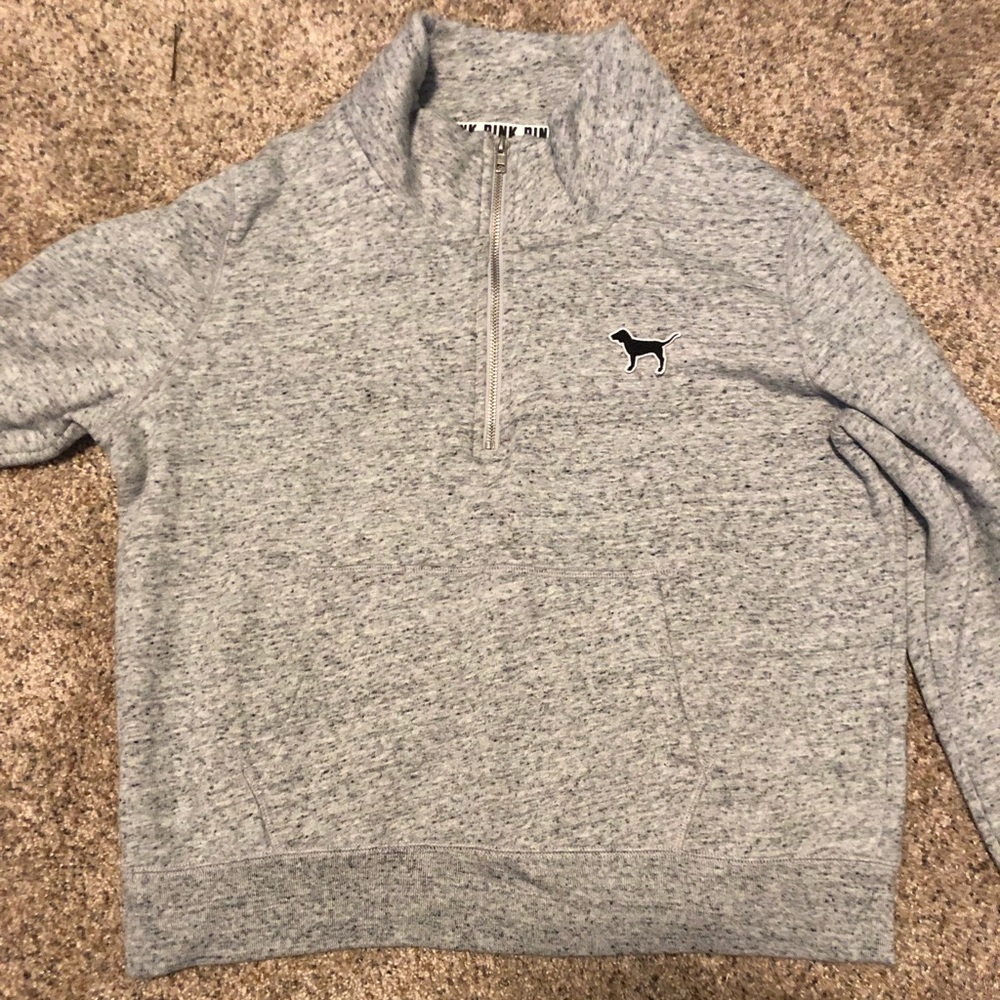 PINK 1/2 zip sweatshirt